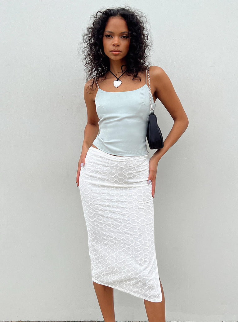 product Cuatro Midi Skirt White Princess Polly  Midi Skirts 