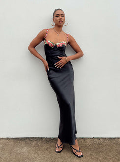 product Princess Polly Sweetheart Neckline  Kenzie Maxi Dress Black