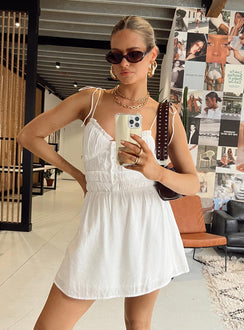 product Princess Polly V-Neck  Briley Mini Dress White