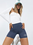 Championship Bike Short Navy Princess Polly mid-rise 