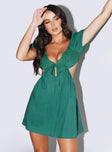 product Princess Polly Asymmetric Neckline  Elizer Mini Dress Green