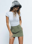 product Coco Mini Skirt Khaki Princess Polly  Mini Skirts 