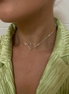 Burley Heart Choker Silver Eco