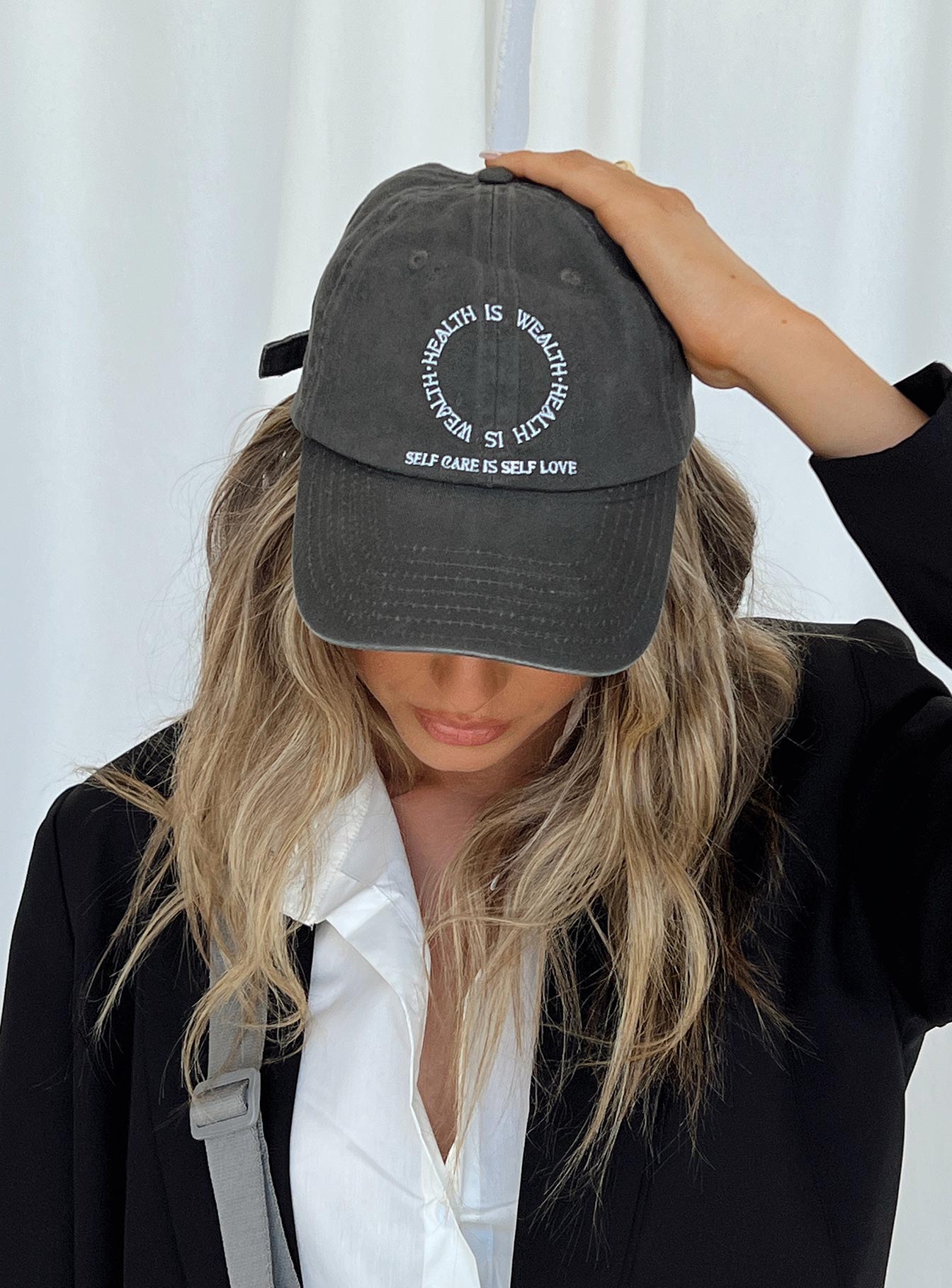 Dad cap Embroidered graphic Adjustable back strap 