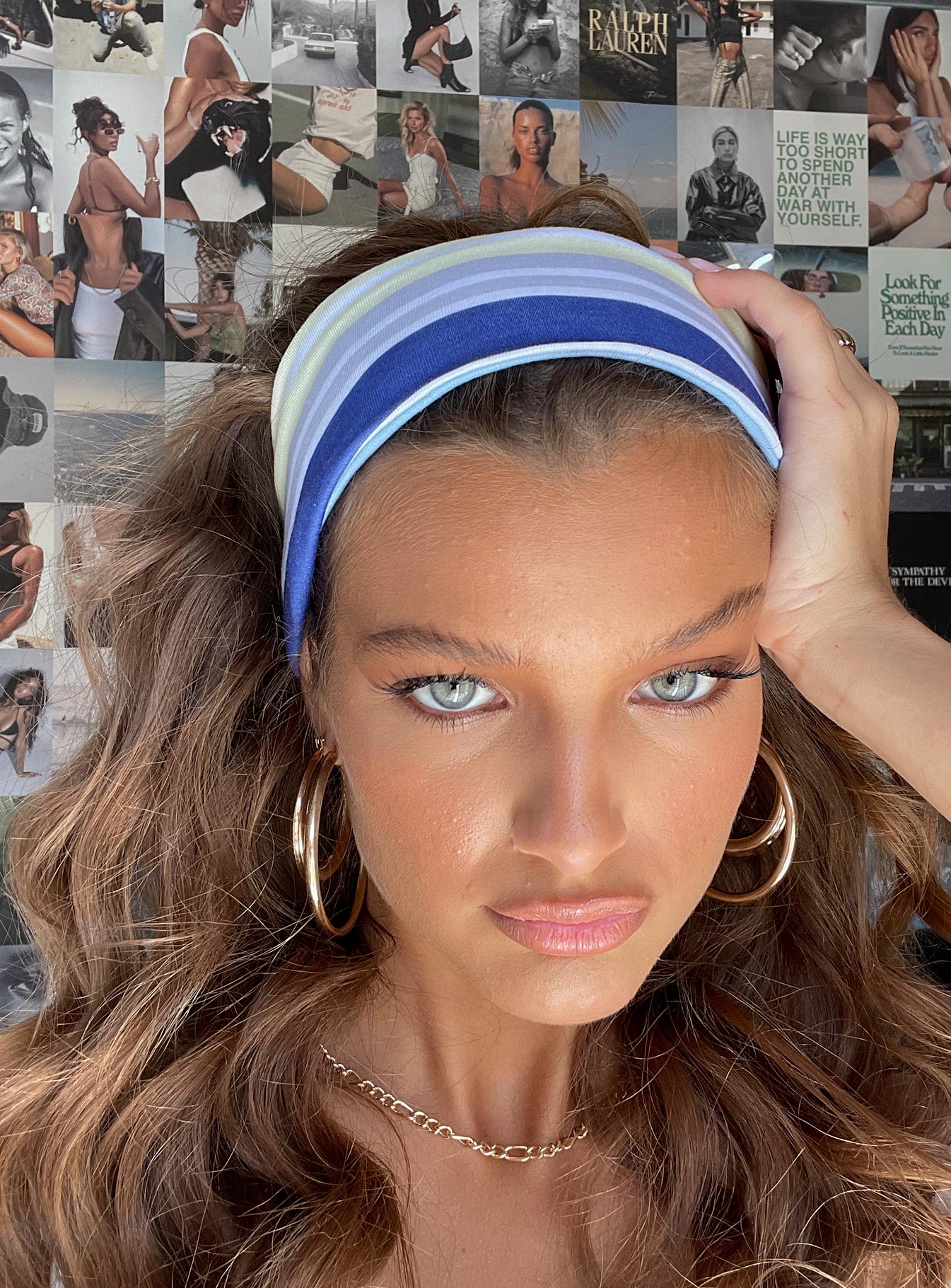 Aida Headband Blue Multi