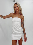 Princess Polly  Skyline Mini Dress White