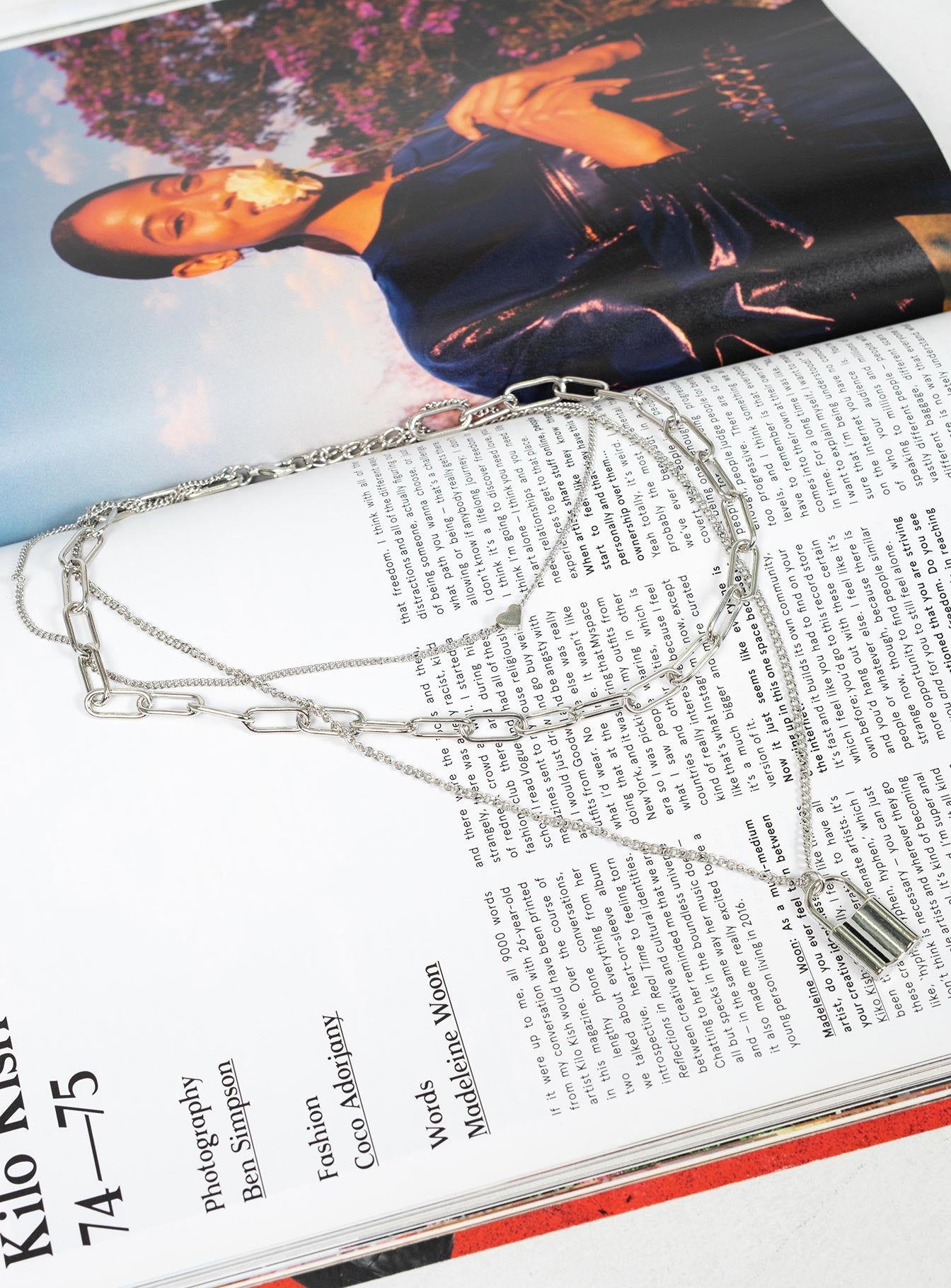 Safe Love Necklace Set Silver