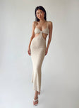 product Princess Polly Crew Neck  Shanni Maxi Dress Beige