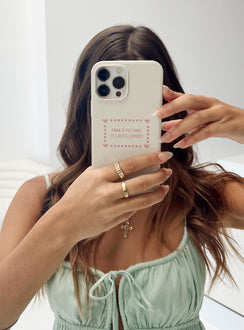 Take A Pic iPhone Case White