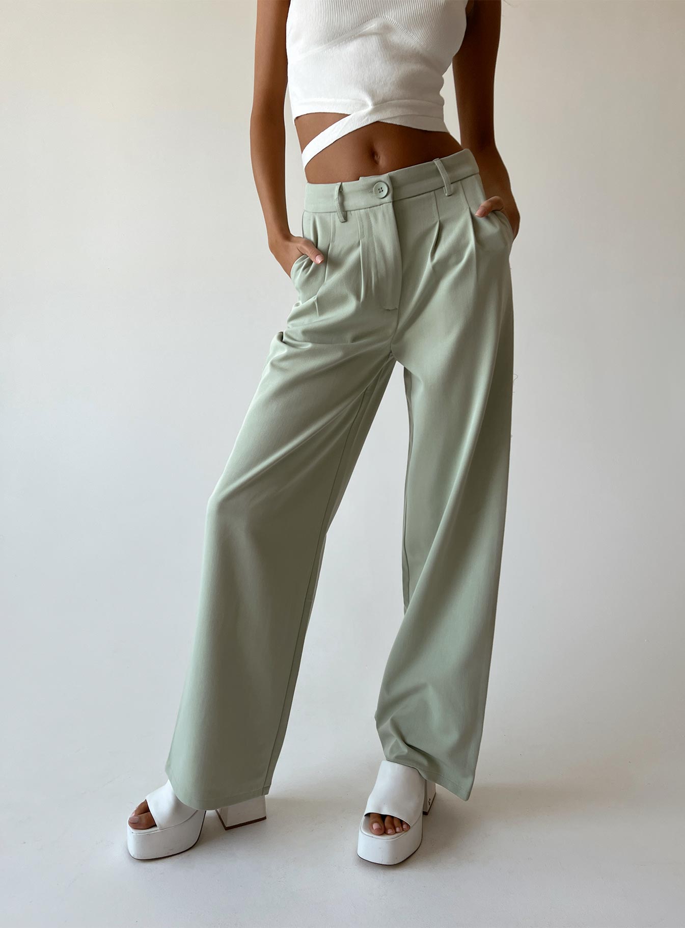 Sage store green pants