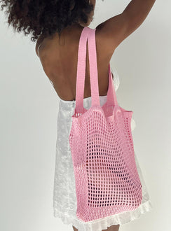 Tote bag Crochet material Fixed shoulder straps