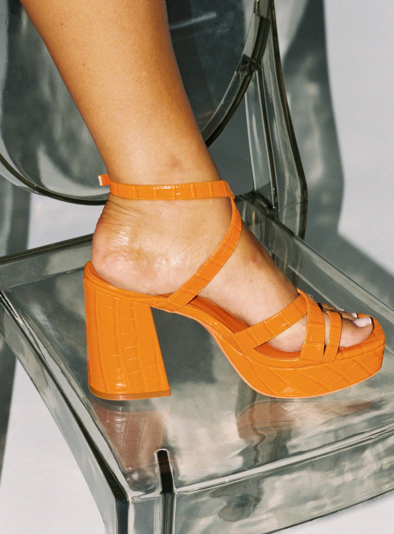 Caprice Heels Orange