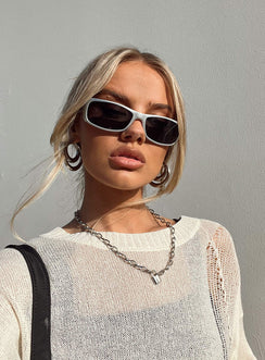 Sunglasses UV 400 Black tinted lenses  Moulded nose bridge 