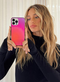 iPhone case Hard plastic back  Graphic print  Rubber sides 