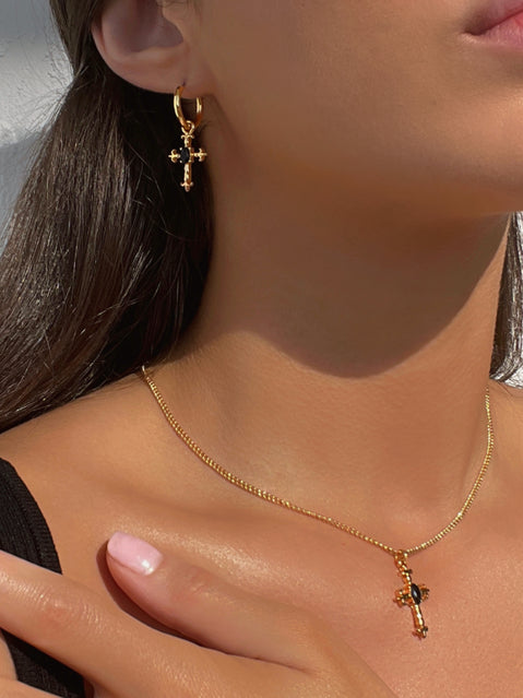 Focus On Yourself Gold Plated Earrings