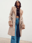 Brooklyn Long Coat Tan