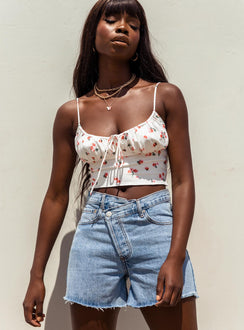 product Xena Denim Shorts Princess Polly High Waisted Shorts 