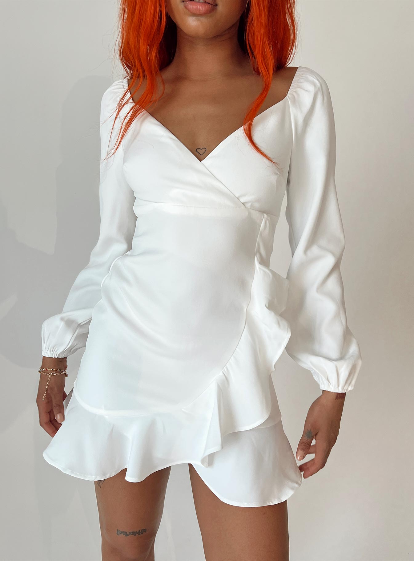 product Princess Polly V-Neck  Josephina Mini Dress White