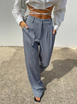 product Princess Polly High Waisted Pants  Archer Pants Pinstripe Grey