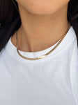 Snake Chain Necklace Gold