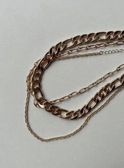 Trisha Necklace Set Gold