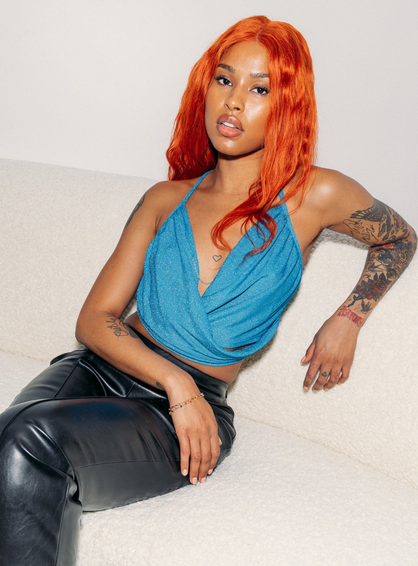 product Princess Polly Sleeveless Asymmetric Neckline  Camarillo Top Blue