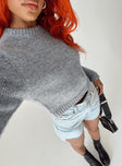 Lizi Sweater Grey Princess Polly  Cropped 