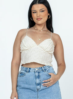 product Princess Polly Sleeveless Sweetheart  Marcell Top White