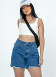 The Lara Denim Shorts Dark Wash Denim