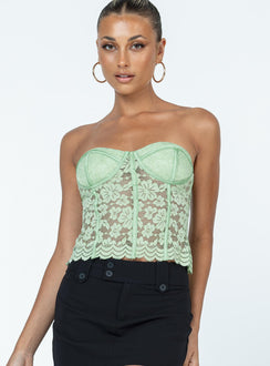 product Princess Polly Sleeveless Asymmetric Neckline  Luani Top Green