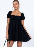 product Princess Polly Asymmetric Neckline  Let's Dance Mini Dress Black