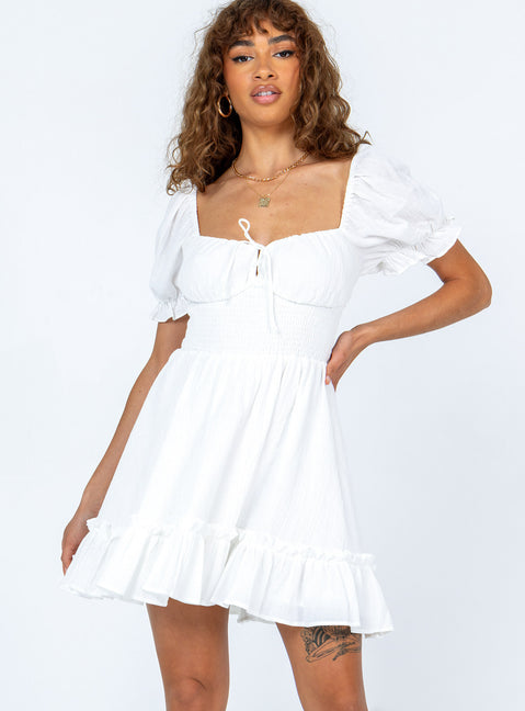 product Princess Polly High Neck  Starley Mini Dress White