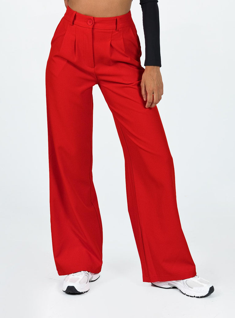 Archer Pants Red