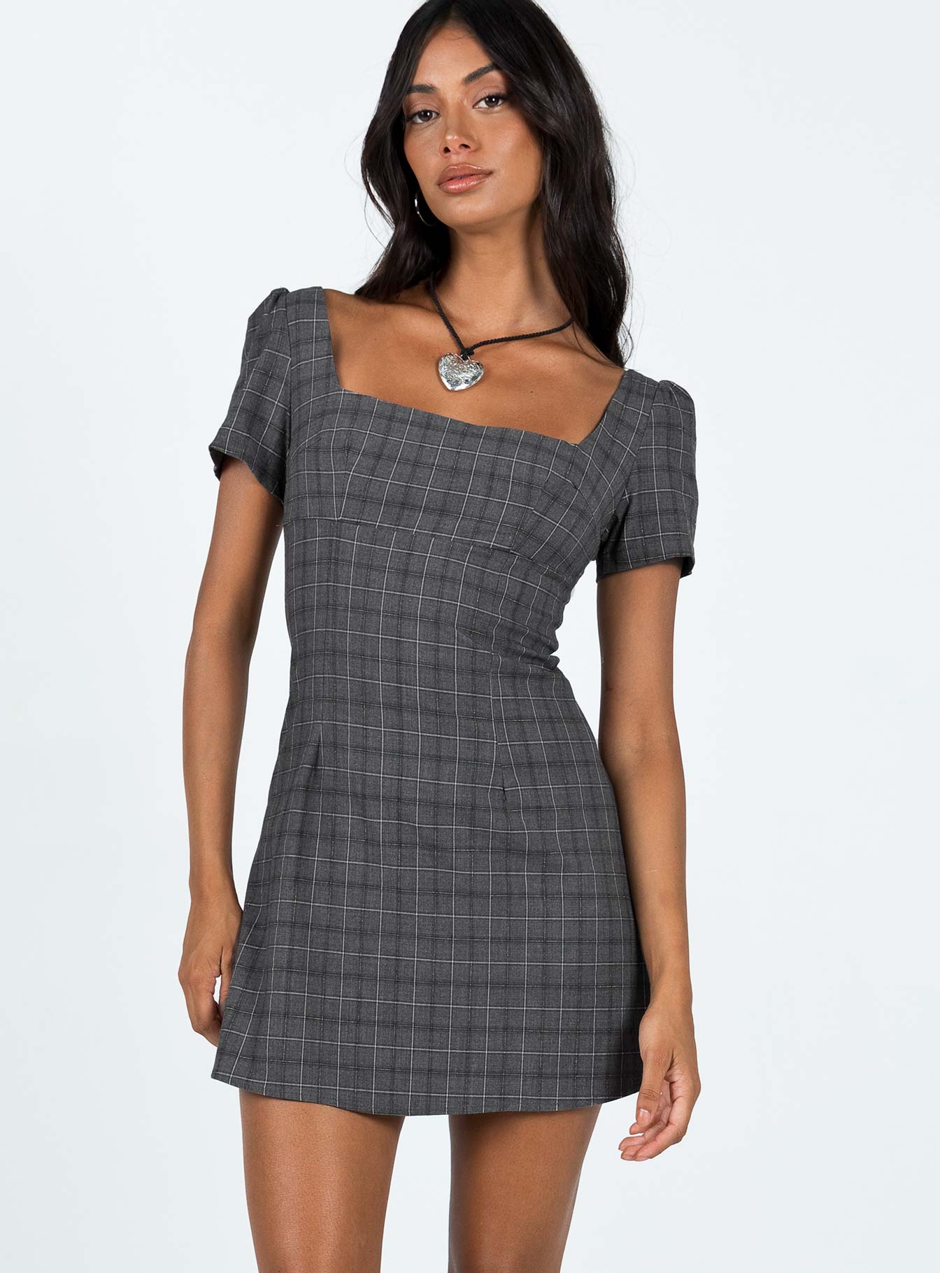 product Princess Polly Square Neck  Hastings Mini Dress Check