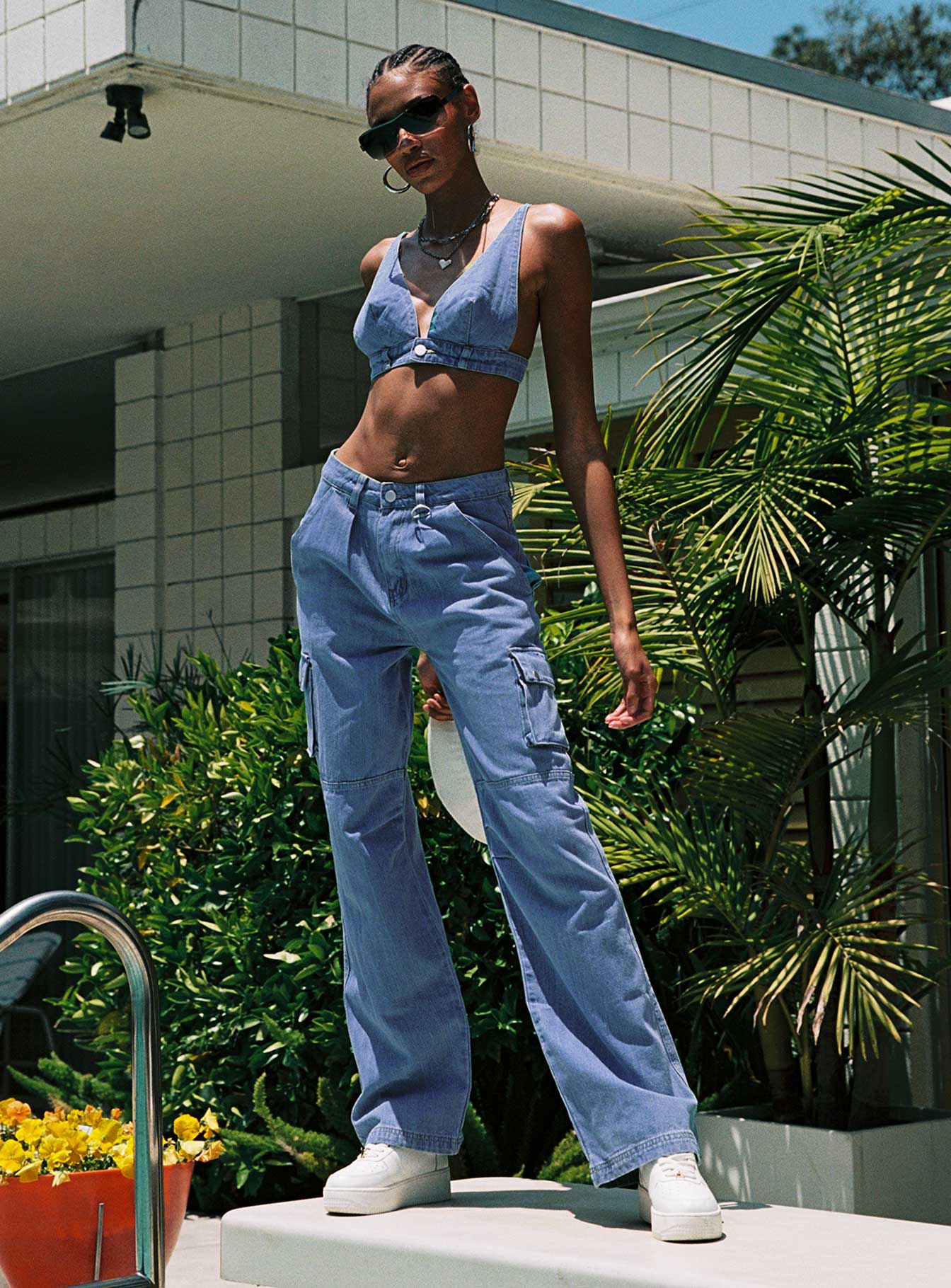 product Princess Polly Low Rise Jeans  Paige Mid Rise Cargo Jean Denim