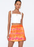 Amelia Mini Skirt Orange Princess Polly  Mini 