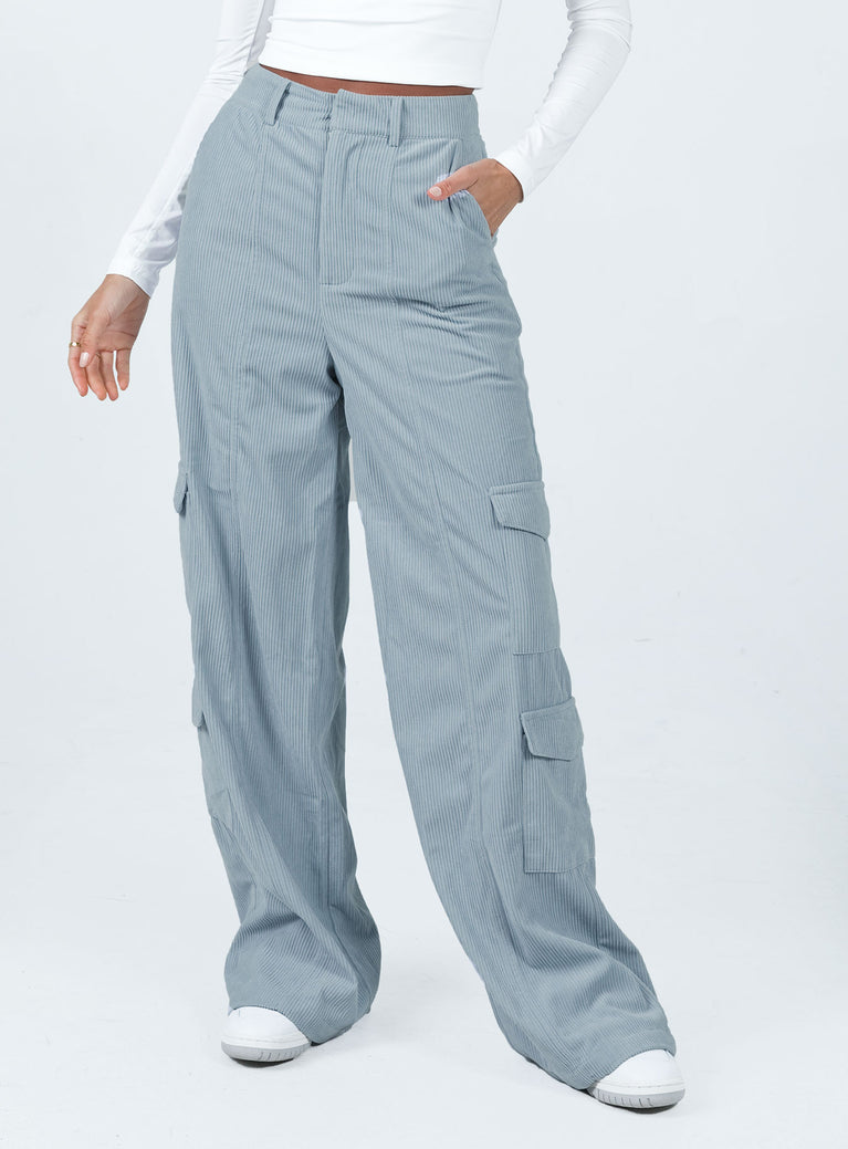 product Princess Polly High Waisted Pants  Bando Cargo Pants Grey