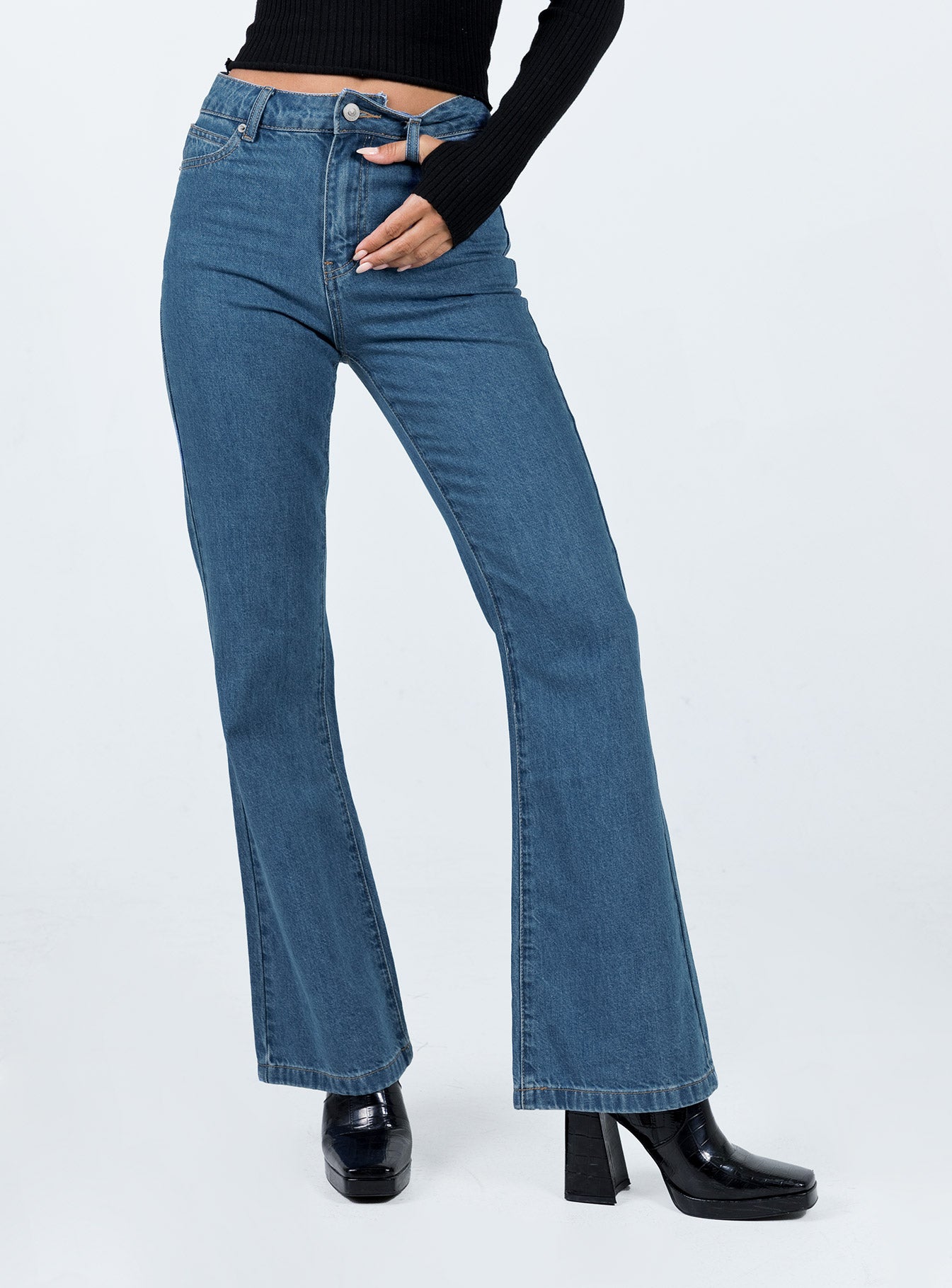 product Princess Polly High Waisted  Mostar Bootleg Denim Jeans