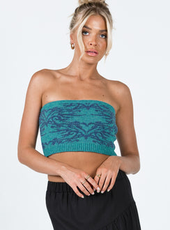 product Princess Polly Sleeveless Square Neck  Jovi Top Blue / Green