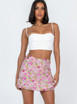   front view of model wearing Princess Polly Tanner Mini Skirt Multi Mini Skirts 