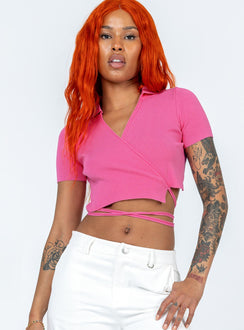 product Princess Polly Full Sleeves Square Neck  Reynolds Top Pink