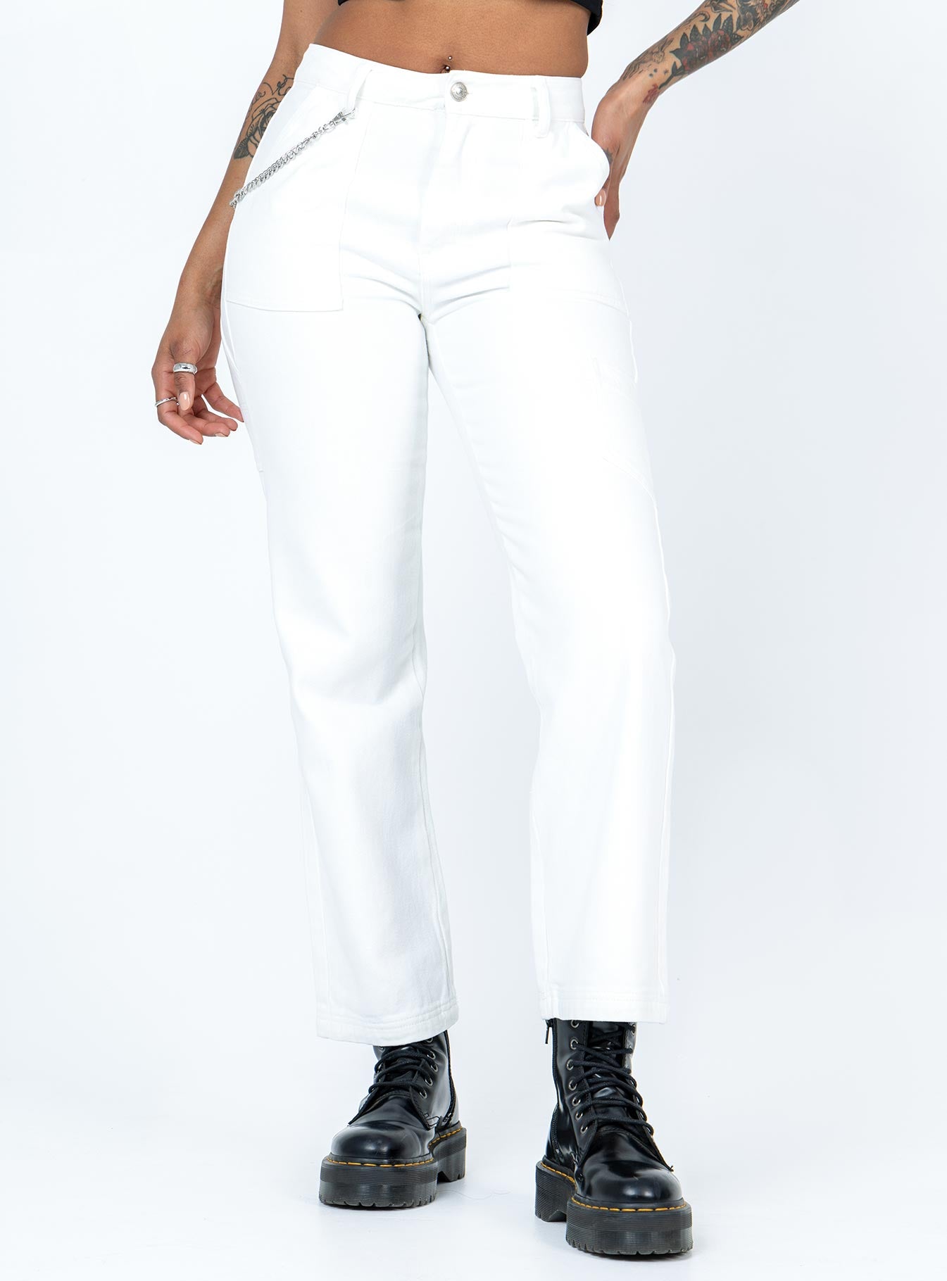 White best sale carpenter jeans