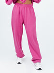 product Princess Polly High Waisted Pants High Waisted Pants  Arya Straight Leg Track Pants Pink