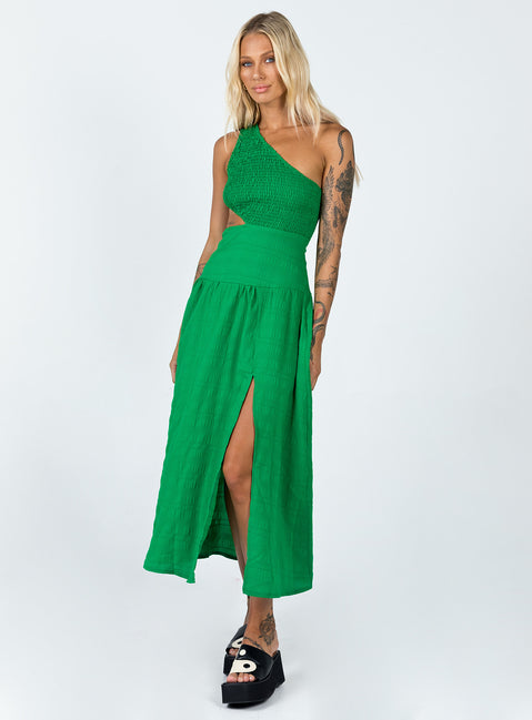 product Princess Polly Crew Neck  Davina Midi Dress Green