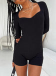 Lucinda Romper Black