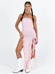 product Princess Polly High Neck  Rendezvous Strapless Midi Dress Blush