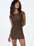 product Princess Polly Cowl Neck  Mateo Mini Dress Brown