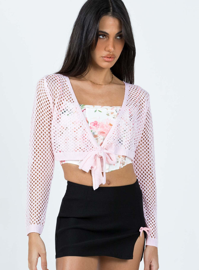 Treva Sweater Pink Princess Polly  Cropped 