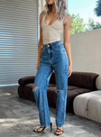 product Princess Polly High Waisted  Holland Jeans Mid Wash Denim