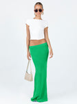 product Belle Knit Maxi Skirt Apple Green Princess Polly  Maxi 